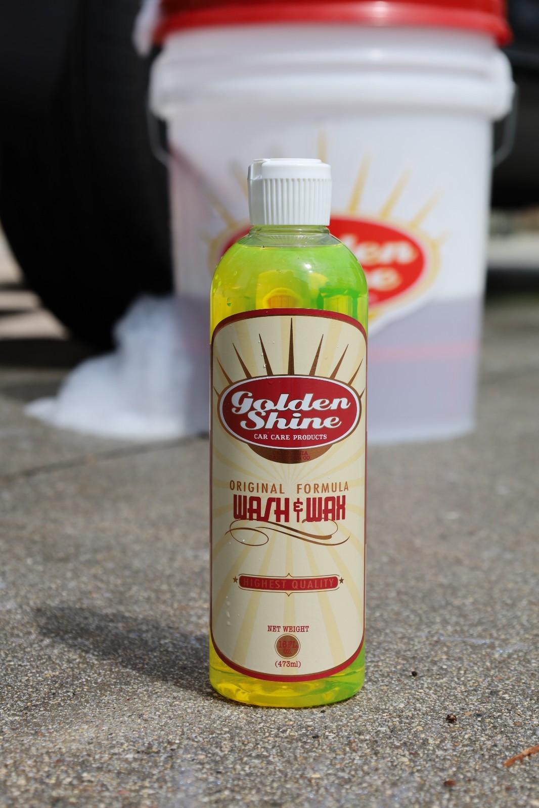 Golden Shine Car Care Products Wash & Wax Car Wash Soap 16oz or 1-Gallon Bottle