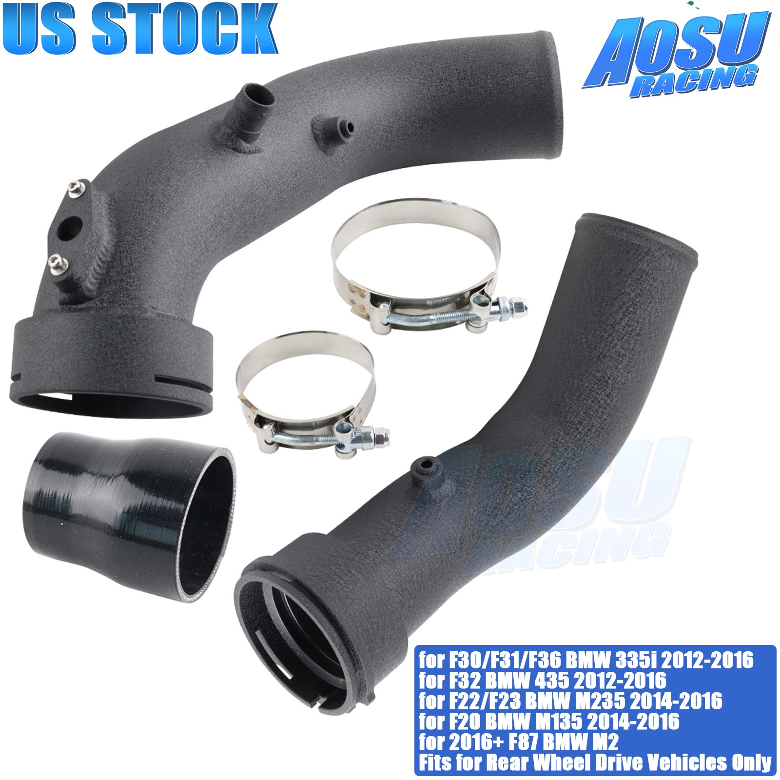 Air Intake Turbo Charge Pipe For 12-16 BMW N55 335i F22 F23 M235 F20 M135 F87 M2