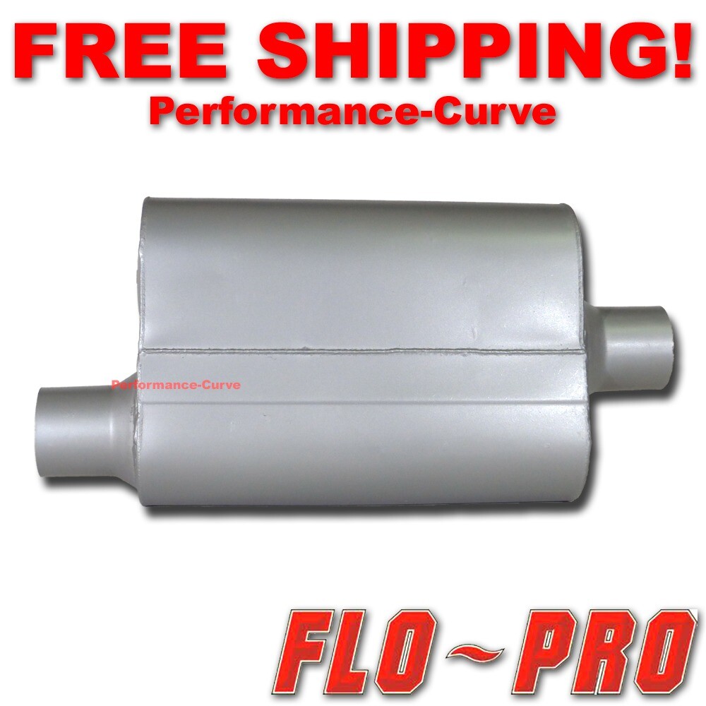 2 Chamber Performance Exhaust Street Muffler FLO-PRO Super V – 2.5″ O/C – V42541