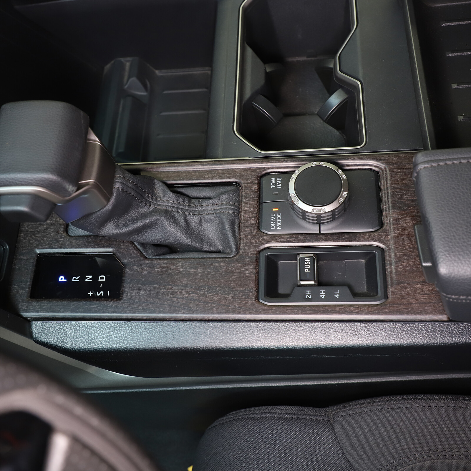Oak Wood Grain Console Gear Shift Knob Panel Trim Cover Fits Tundra 2022-2024