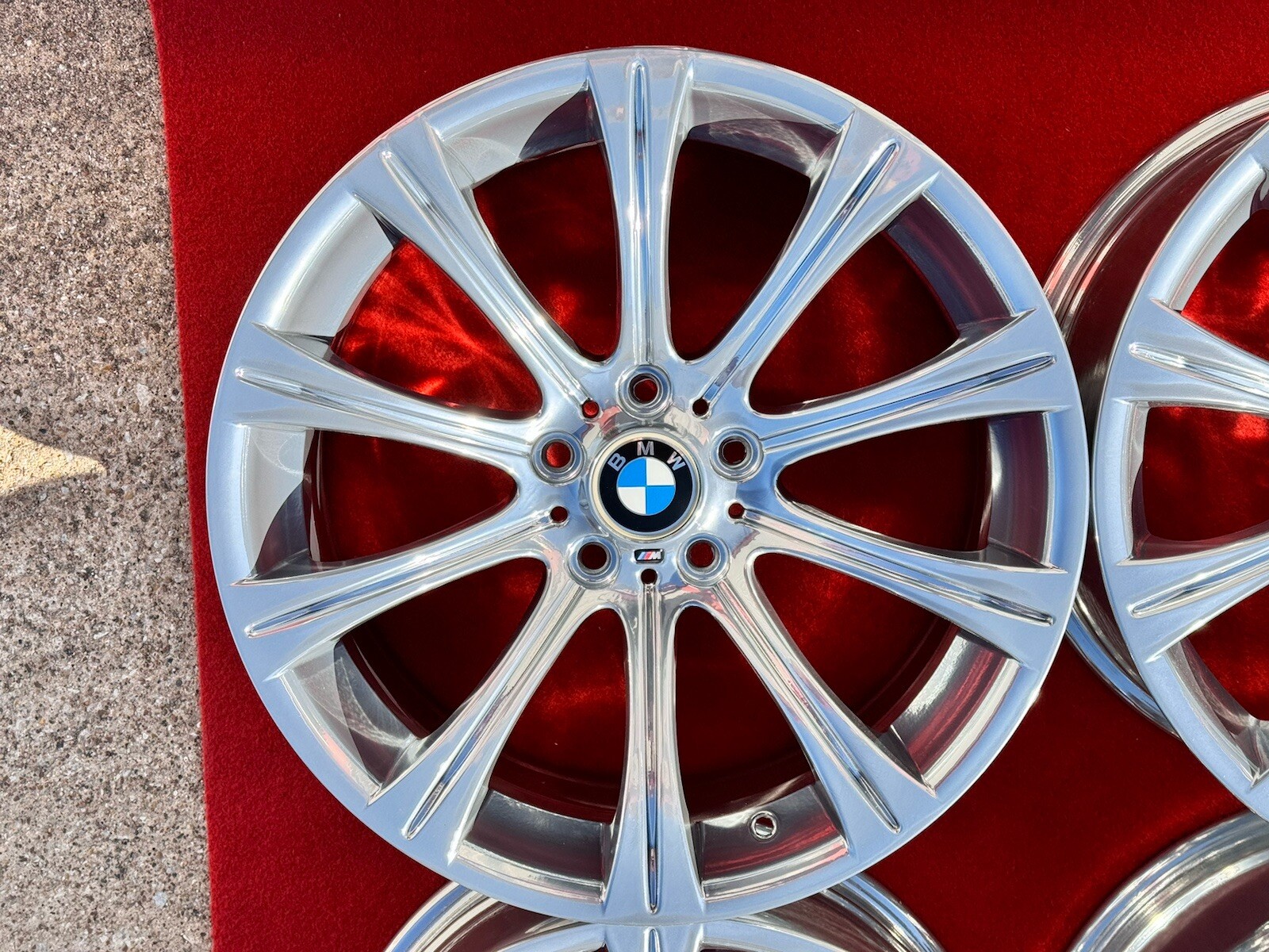 4x CHROME 19″ BMW M5 M6 E60 STYLE 166 OEM BBS WHEELS RIMS 525i 545i 550i 59545