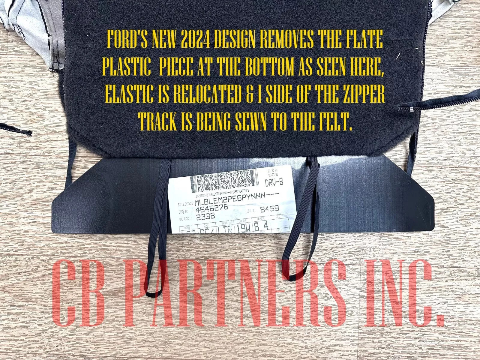 OEM FORD F150 FRONT LEATHER SEAT UPHOLSTERY GRAY PIPING FIT 2021 2022 2023 2024