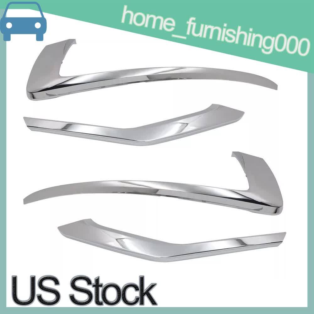Front Bumper Chrome Trim Molding Kit 4PCS For Mitsubishi Eclipse Cross2018-21 US