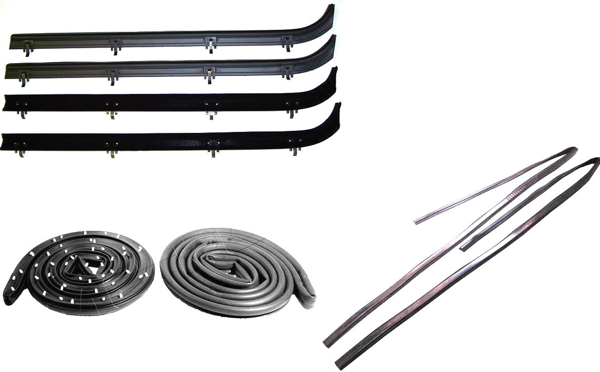1978-1996 Chevrolet & GMC van new window sweeps, door seals, window channels