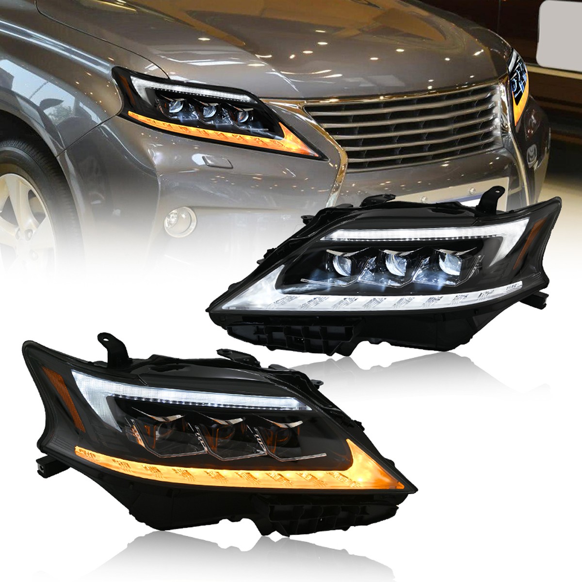 LED Headlights Tail Lights Center Lamp Upgrade Kit For Lexus RX270 RX350 RX450H