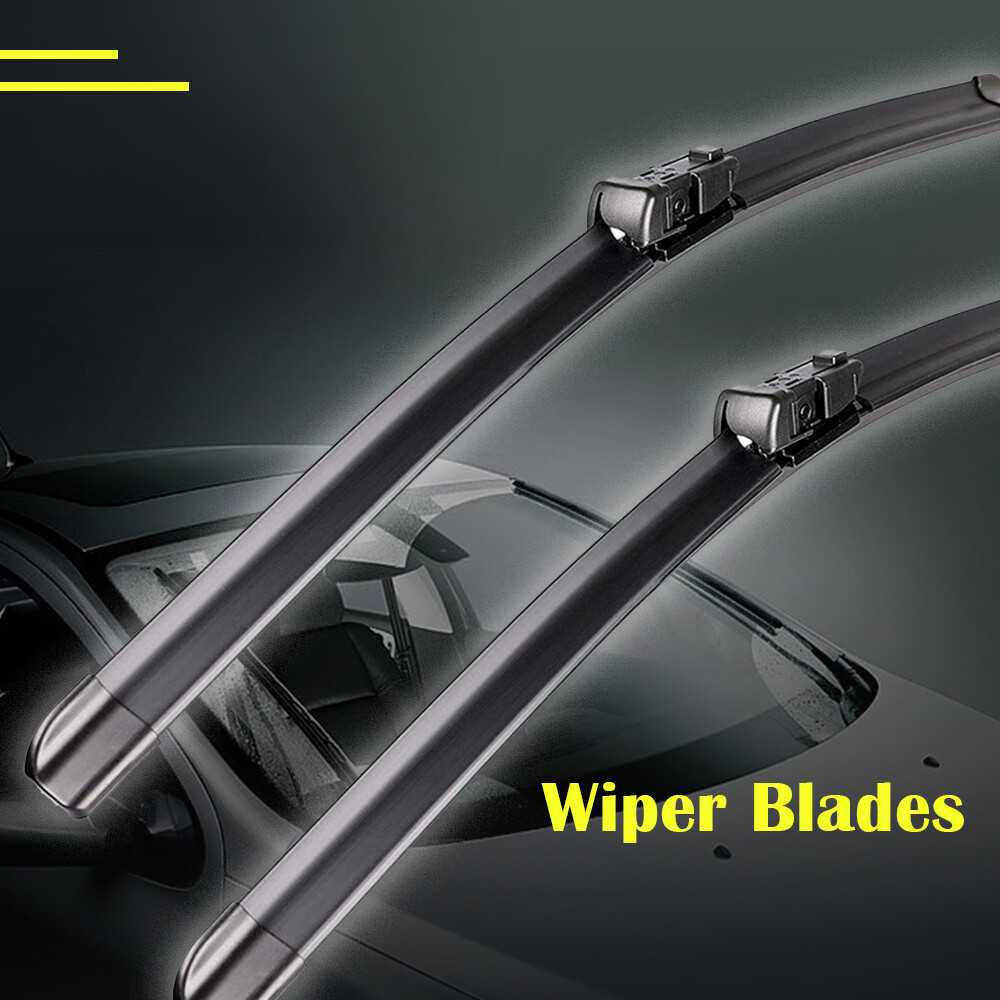 26″ & 18″ Bracketless Windshield Wiper Blades Hybrid Silicone J-HOOK OEM QUALITY