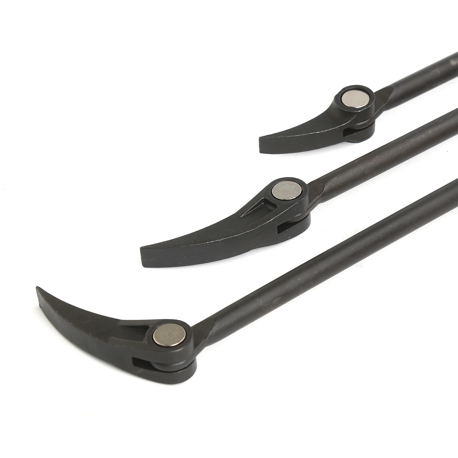 3pc 8″ 12″ 16″ HSS Indexable Pry Bar Set, 11-Position Adjustable Angle Pry Bars