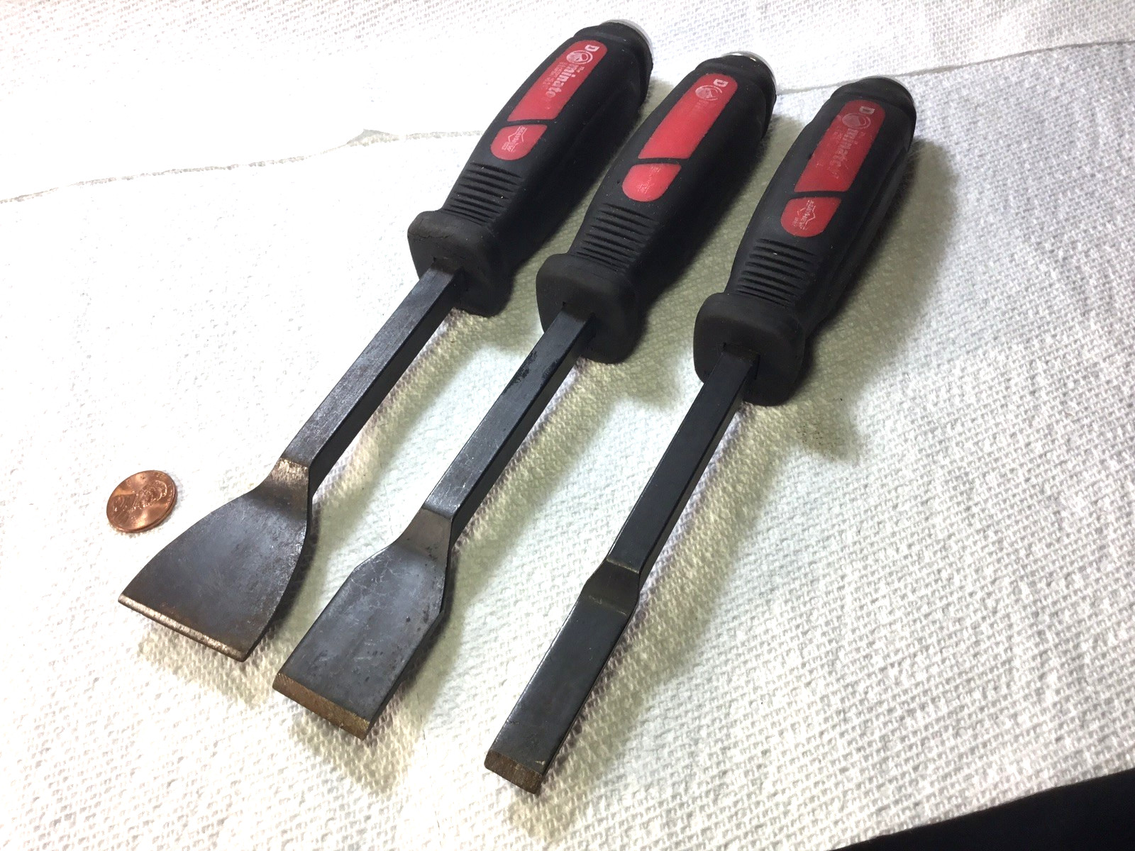MAYHEW 3 PCE Dominator Straight Scraper Set USA 1/2″+ 1″ + 1-1/2″ Very Nice!!