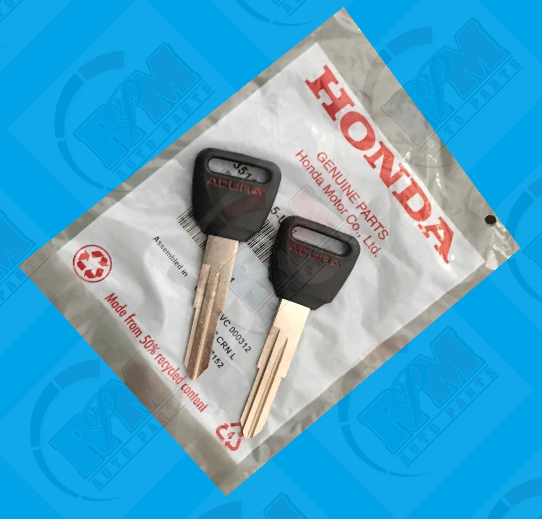 Genuine ACURA Master Key Blank for Integra CL TL Accord Civic CRX (Set of 2) SL5