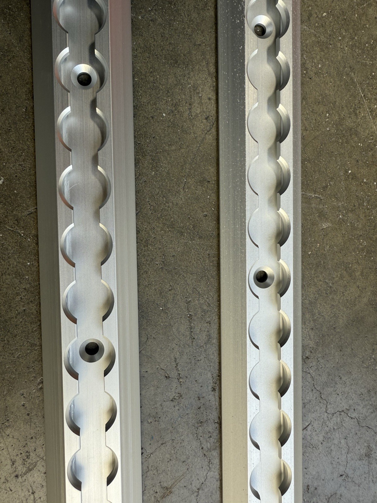 2 pack Aluminum L-Track 48″ Length Tie Down System L Track Rail – Silver
