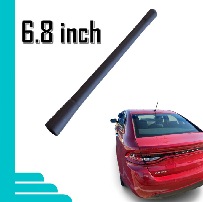 6.8in Black Antenna + screws for Dodge Dart model years 2013-2016