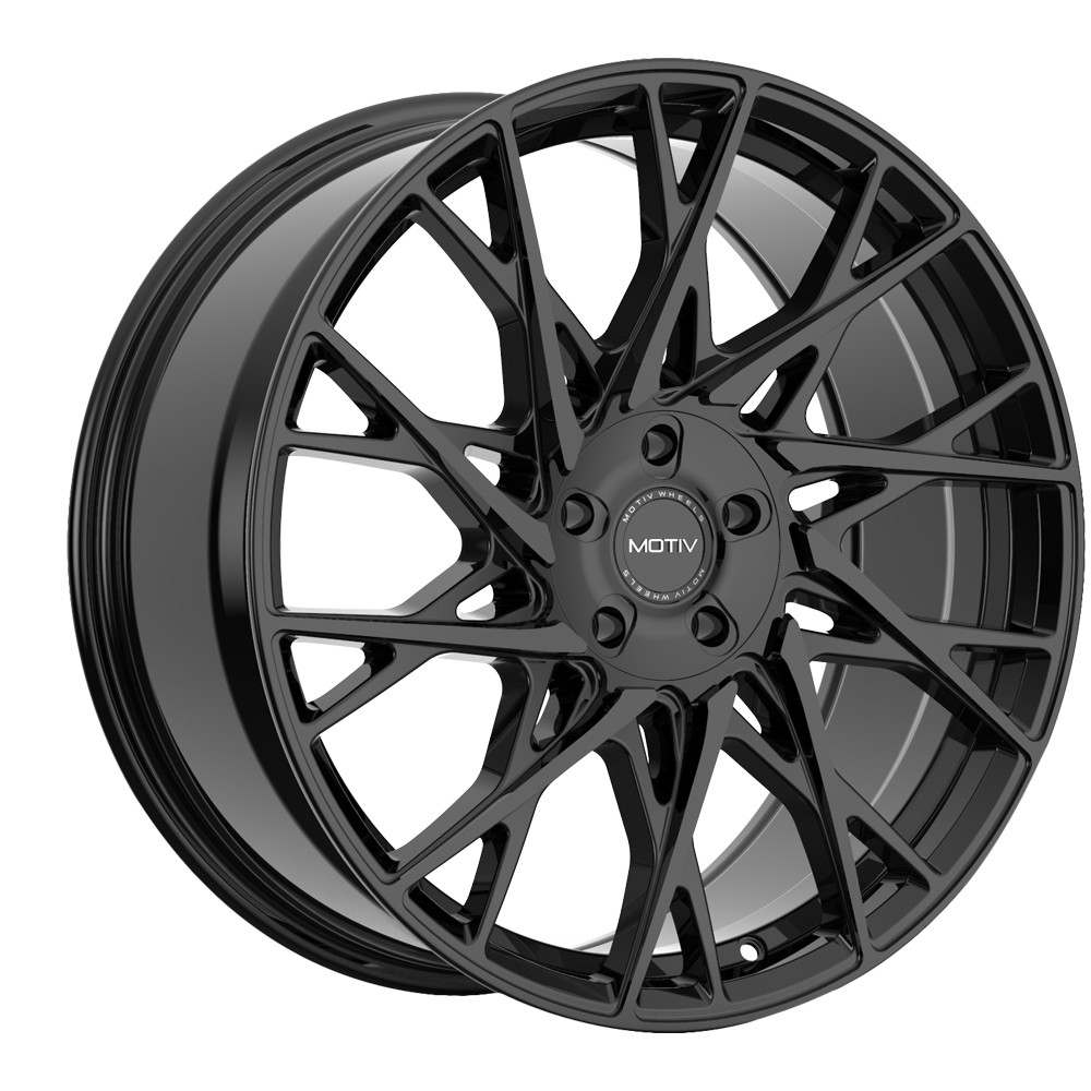 (Set of 4) Motiv 430B Maestro 20×8.5 5×112/5×4.5″ +40mm Gloss Black Wheels Rims