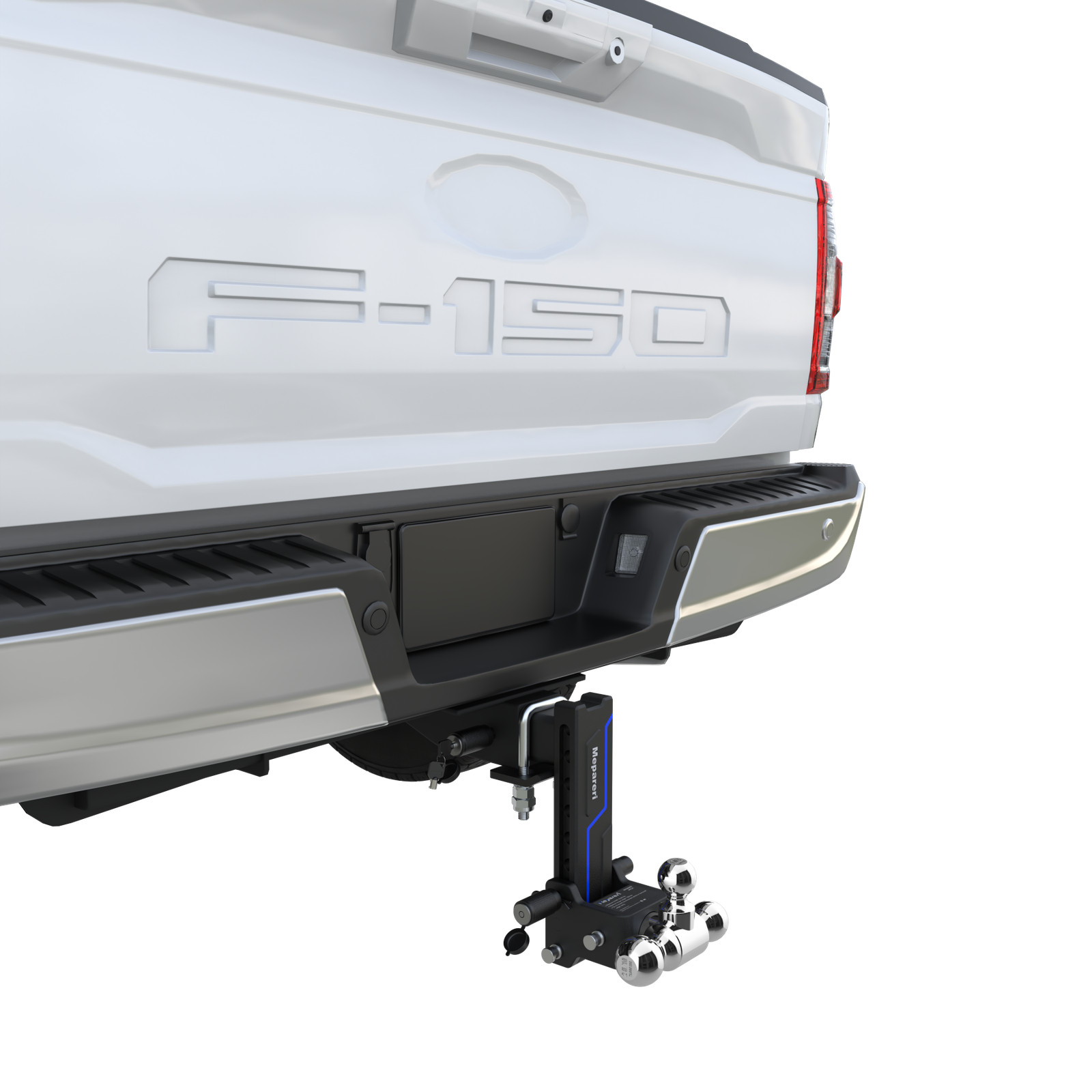 2.5″ Receiver 8.5″ Drop Trailer Hitch Tow Hitch Tri Ball 18000lb Stowable Design