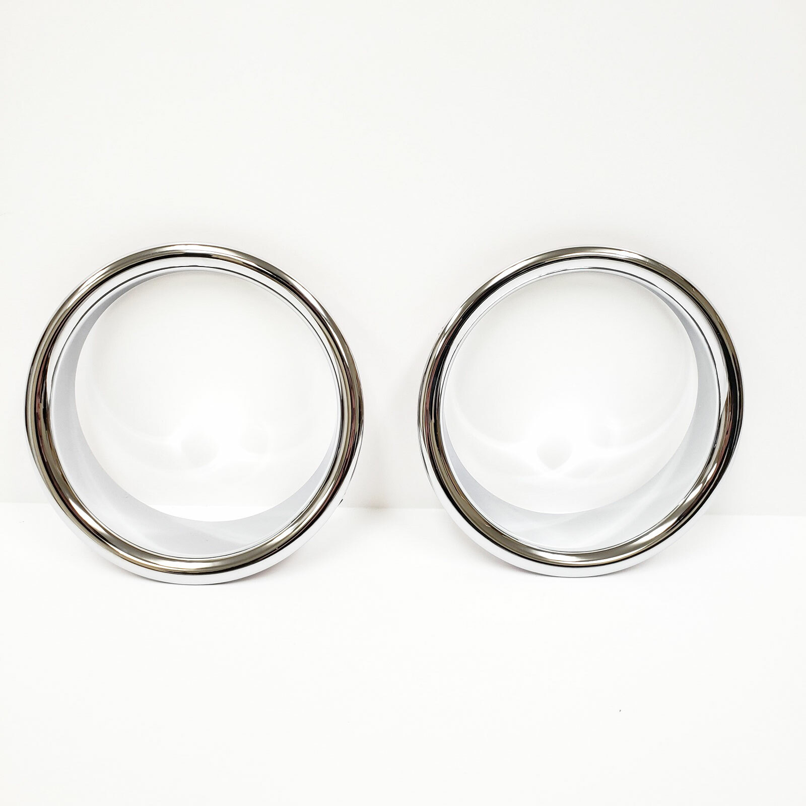 For 2003-2009 HUMMER H2 2PCS Chrome Front Bumper Fog Light Trim Bezel SUV SUT
