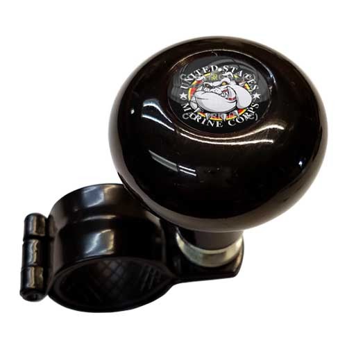 Black Steering Wheel Suicide Spinner Handle Knob Truck – USMC MARINES BULL DOG