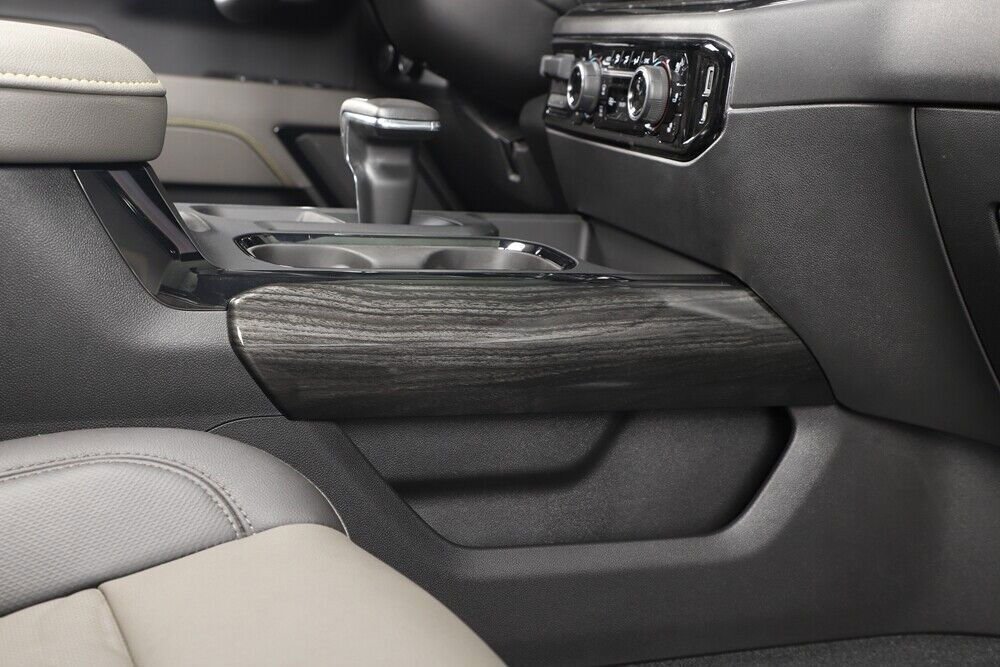 15pcs Black Wood Central Handle Decor Cover Trim Set Kit For Chevy Silverado 22+