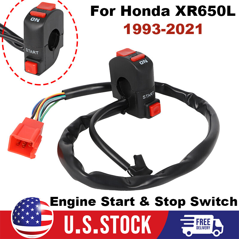 ENGINE STARTER & STOP SWITCHFOR HONDA 1993-2021 XR650L KILL SWITCH 35130-MY6-A91