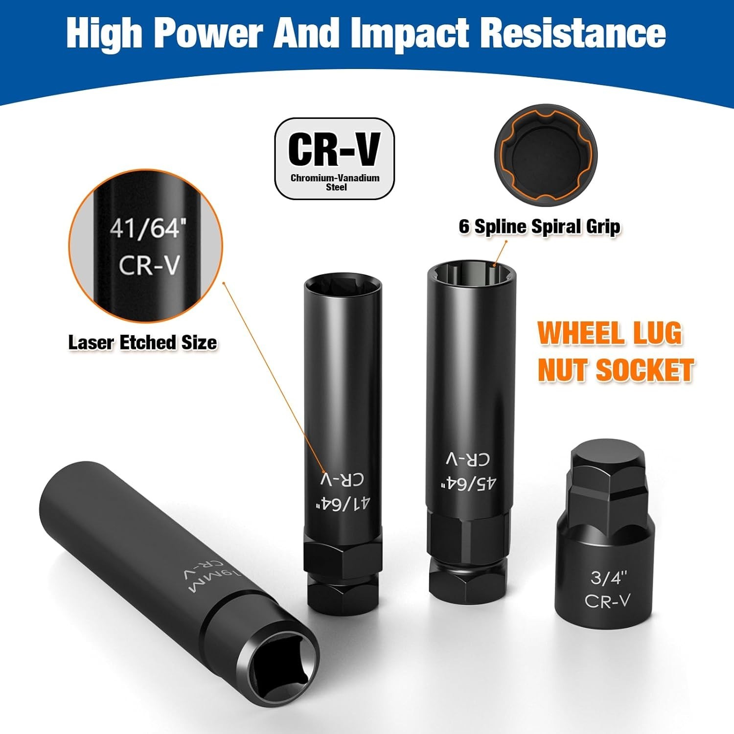 Master Lug Nut Key Set – 8-Piece Socket Kit