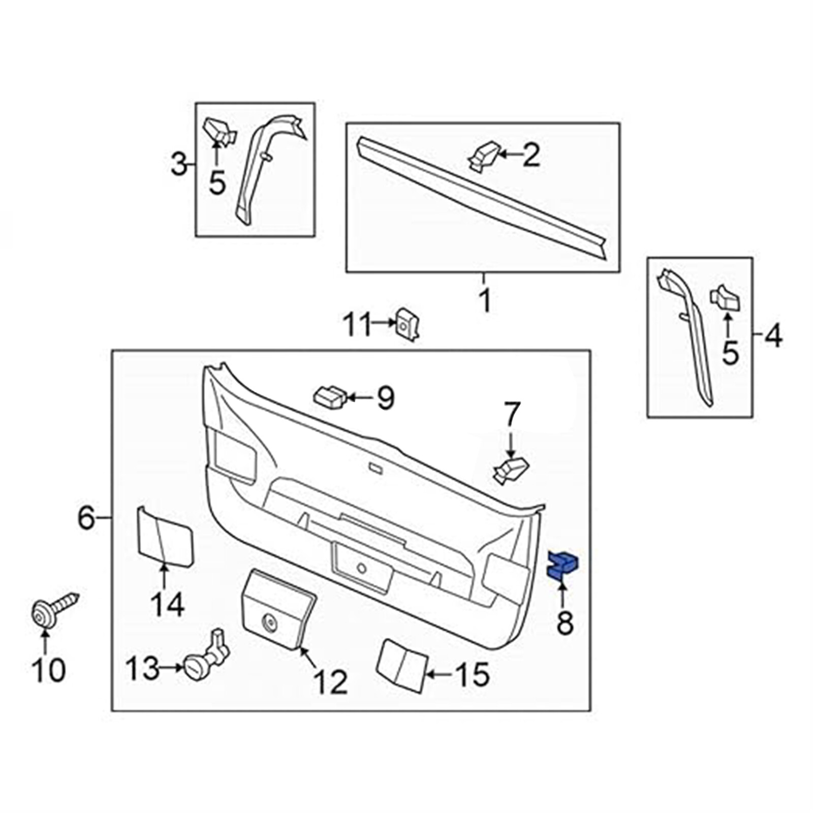 30pcs Door Trim Panel Mounting Clips Metal for VW – 1J6867276 1J6-867-276