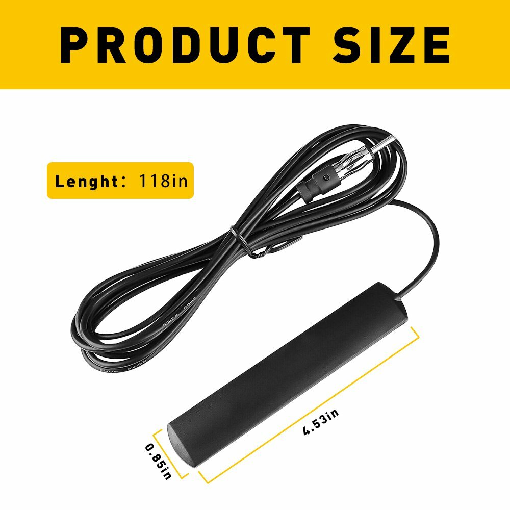 10ft Car Hidden Antenna Stereo FM AM Aerial Radio Signal Antenna Booster New
