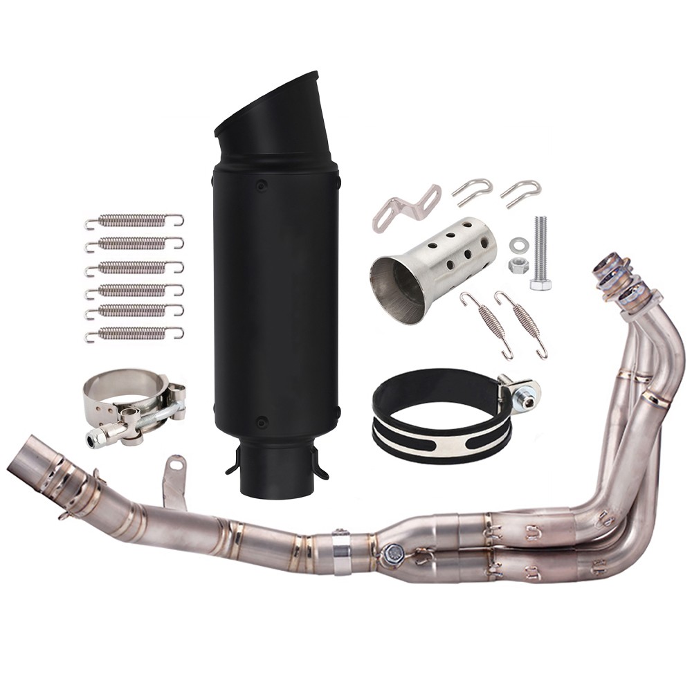 Slip On Full Exhaust System Header Link Pipe Muffler Set Fit Kawasaki Z900 17-24