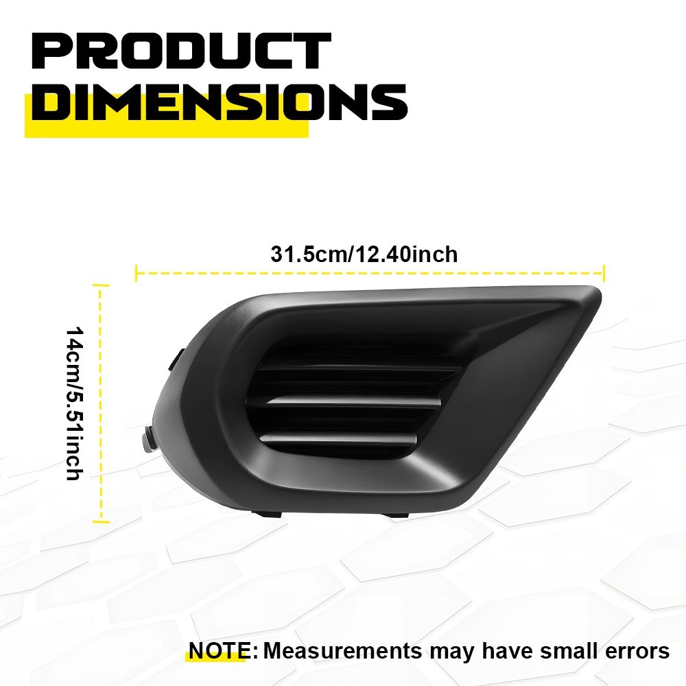 FOR 2014-16 SUBARU FORESTER FRONT BUMPER FOG LIGHT TRIM REPLACEMENT BEZEL COVER