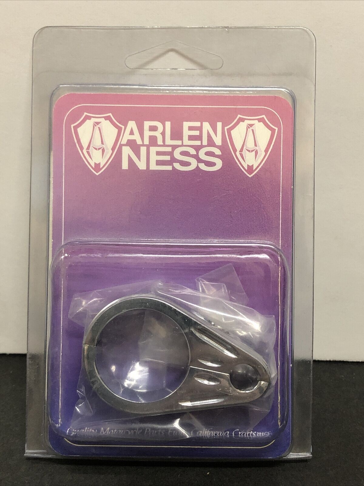Arlen Ness GROOVED CHROME 1” THROTTLE CABLE CLAMP (03-178)