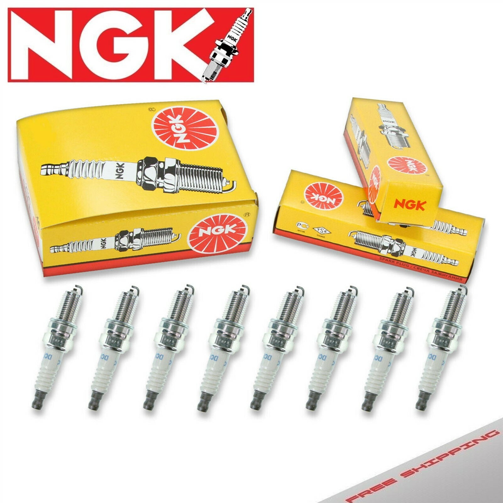8 x Spark Plugs Made in Japan NGK Standard 4952 BKR7ES-11 4952 BKR7ES11 Tune Up