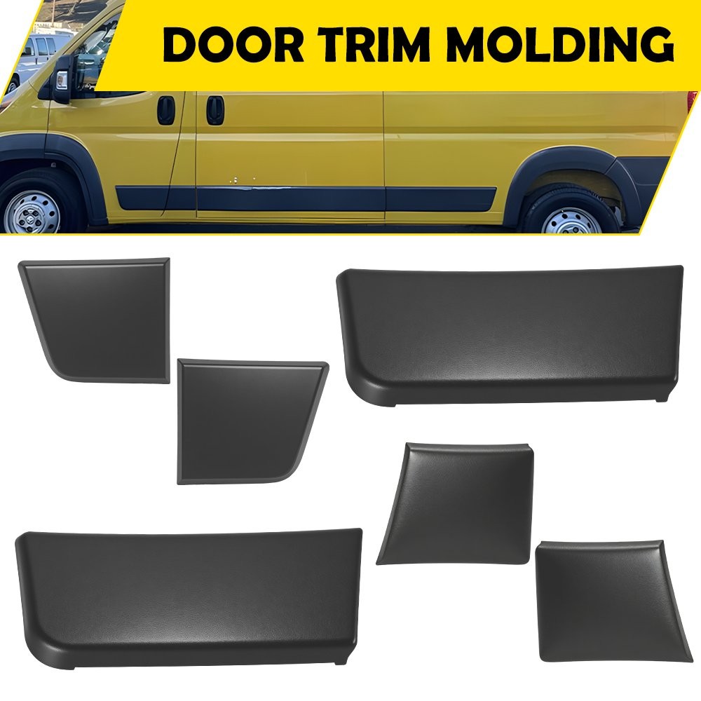 Fit Ram ProMaster 1500 2500 3500 2014-2018 Door Molding Trim Set all set 6Pieces