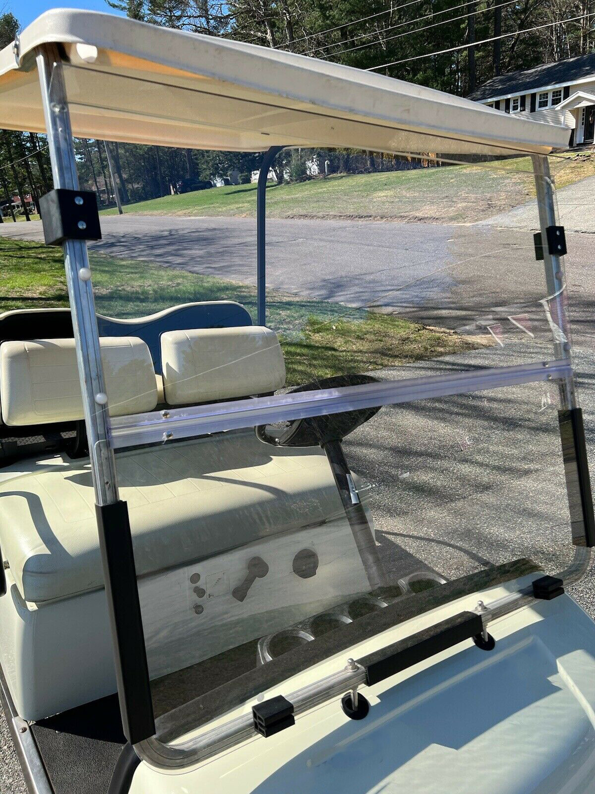 Clear Folding Windshield For Yamaha G14 G16 G19 1995-2003 Golf Cart