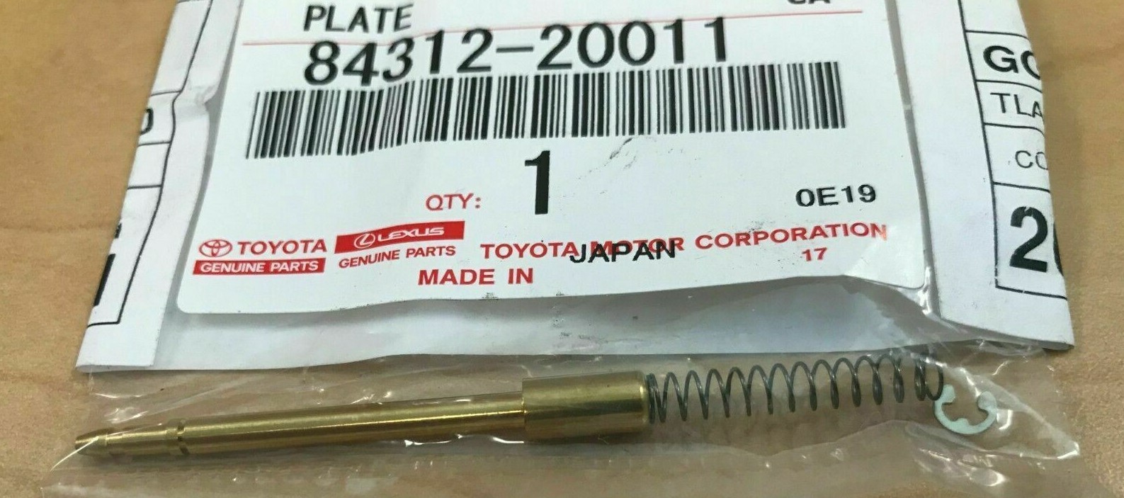 GENUINE TOYOTA STEERING WHEEL HORN CONTACT PLATE PLUNGER PIN KIT 84312-20011