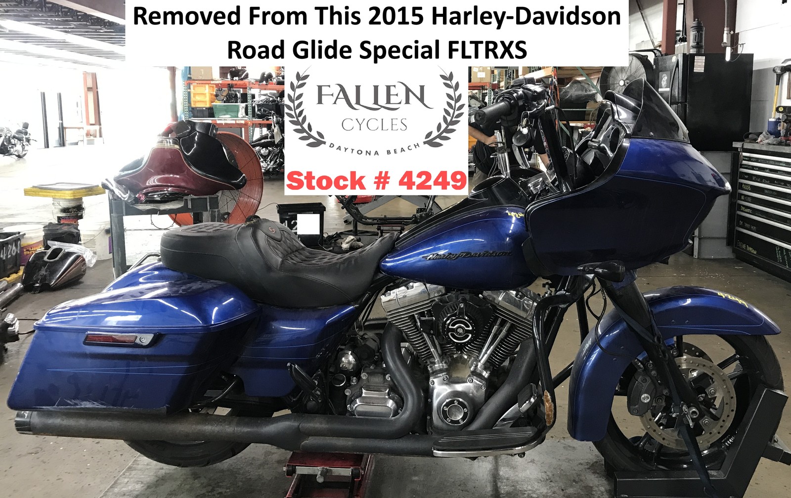 2015 Harley Road Glide 16″ x 5.00″ Back Rear Wheel Rim 25mm ENFORCER BLACK #4249