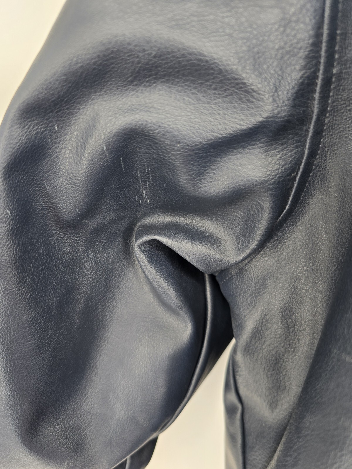 First Down Mens Leather Motorcycle Jacket Racing High Performance Gear Size XL