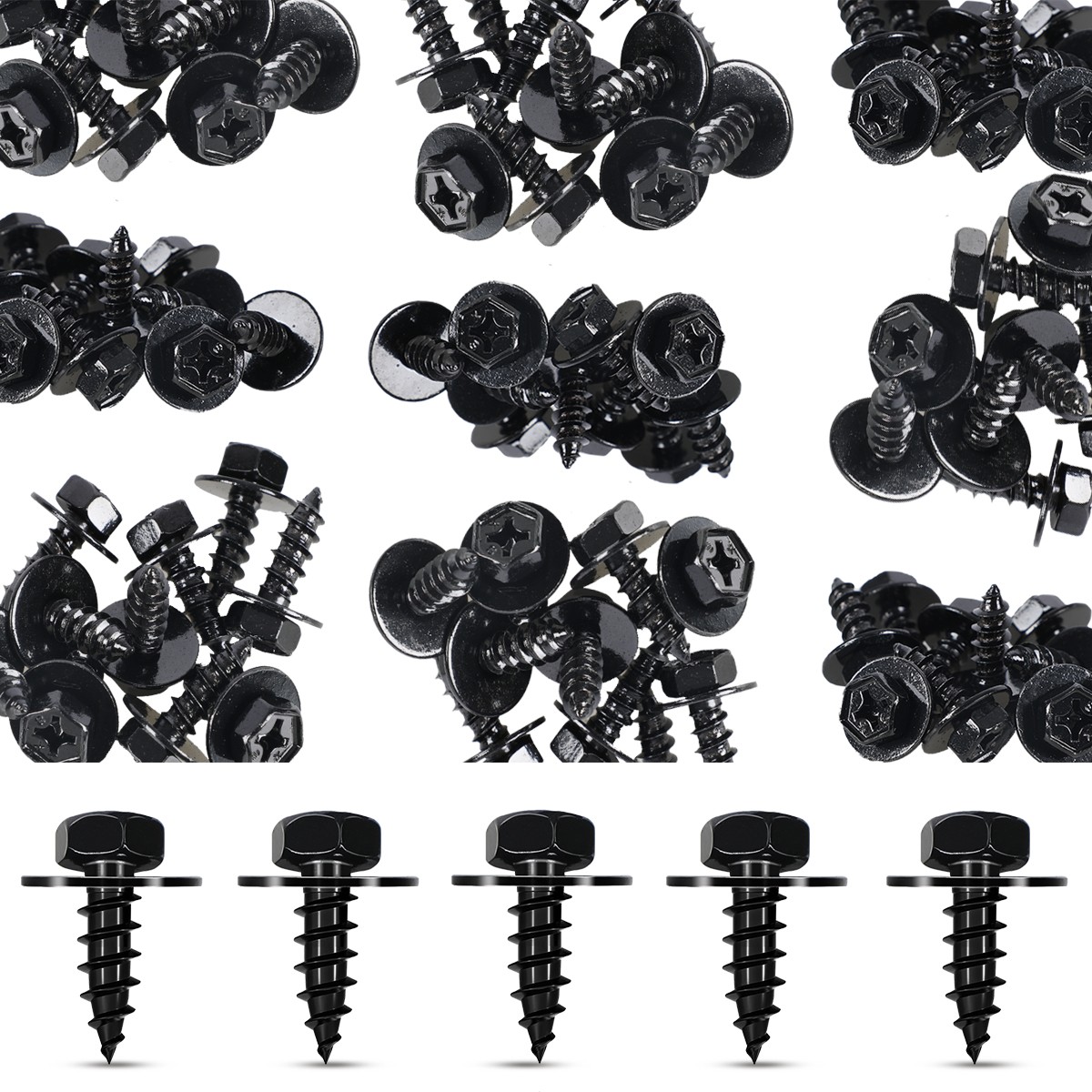 100xBumper Cover Splash Shield Mud Guard Screw Bolt for Toyota Lexus 90159-60498