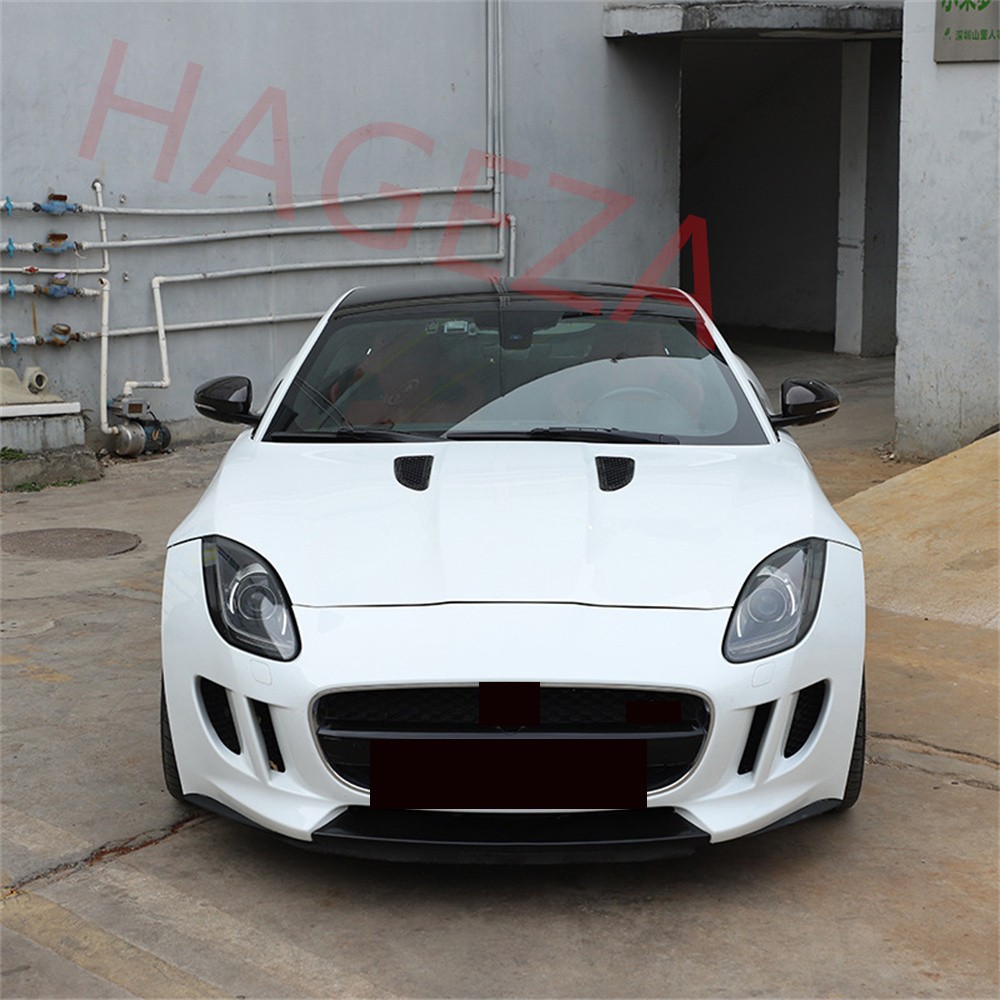 Dry Real Carbon Fiber Side Rearview Mirror Caps Trim For Jaguar F-TYPE 2013-2025