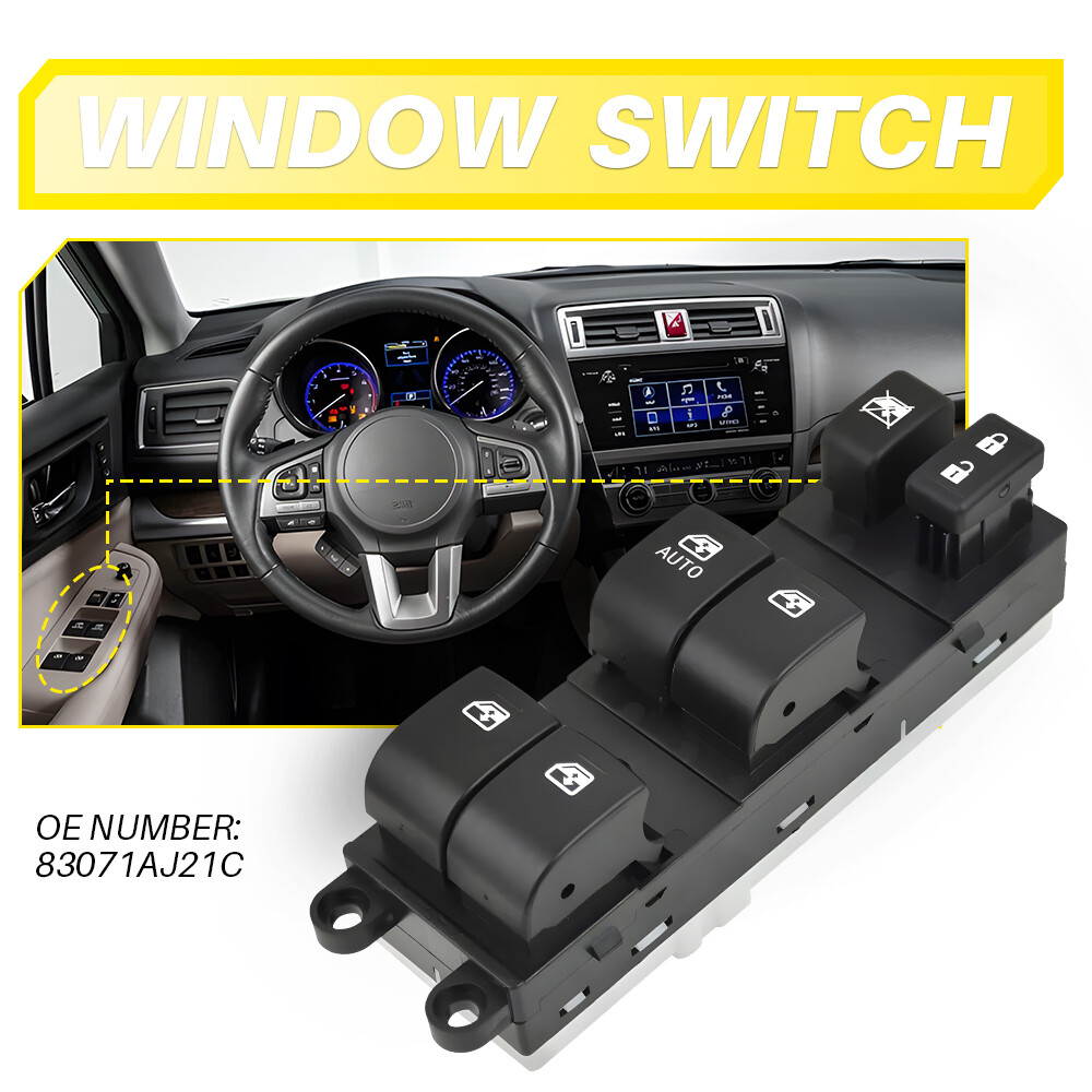 Master Window Power Door Control Switch for 2013-2017 Subaru Outback Left Side