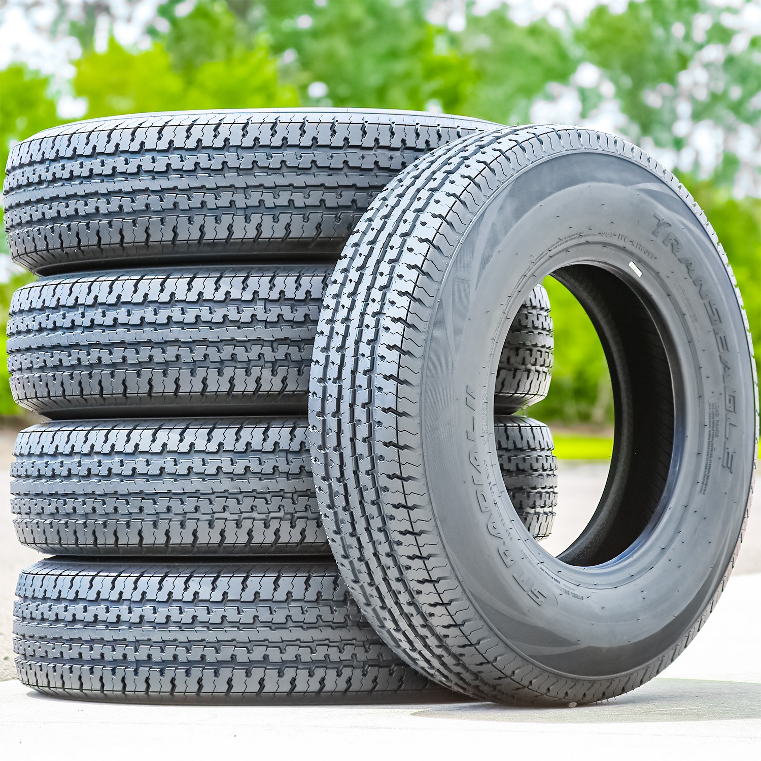 2 Transeagle ST Radial II Steel Belted ST 215/75R14 Load D 8 Ply Trailer Tires