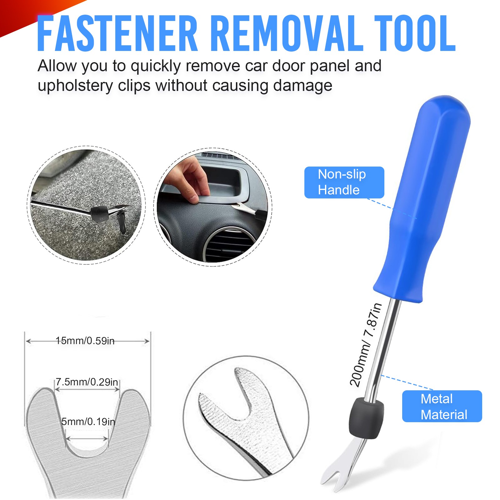 1295pcs Car Mount Clips Auto Fasteners Removal Tool Kit, 37 Popular Size Nylon