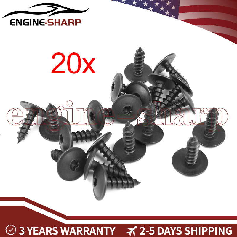 For VW Audi N90775001 20pcs Clips Splash Shields Fender Repair Components Clamp
