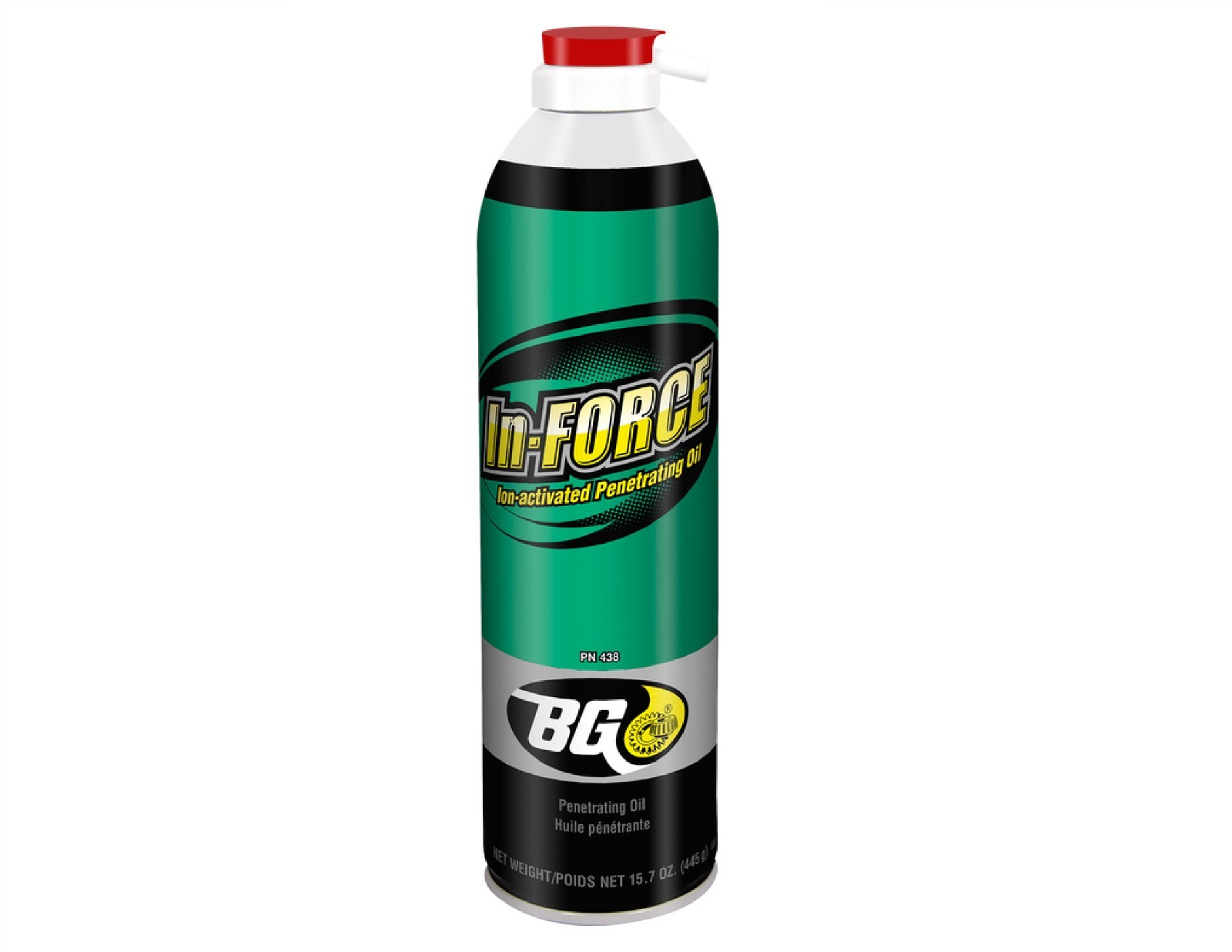 BG Products In-Force PN 438 Net Wt. 15.7 oz. ion-activated penetrating oil