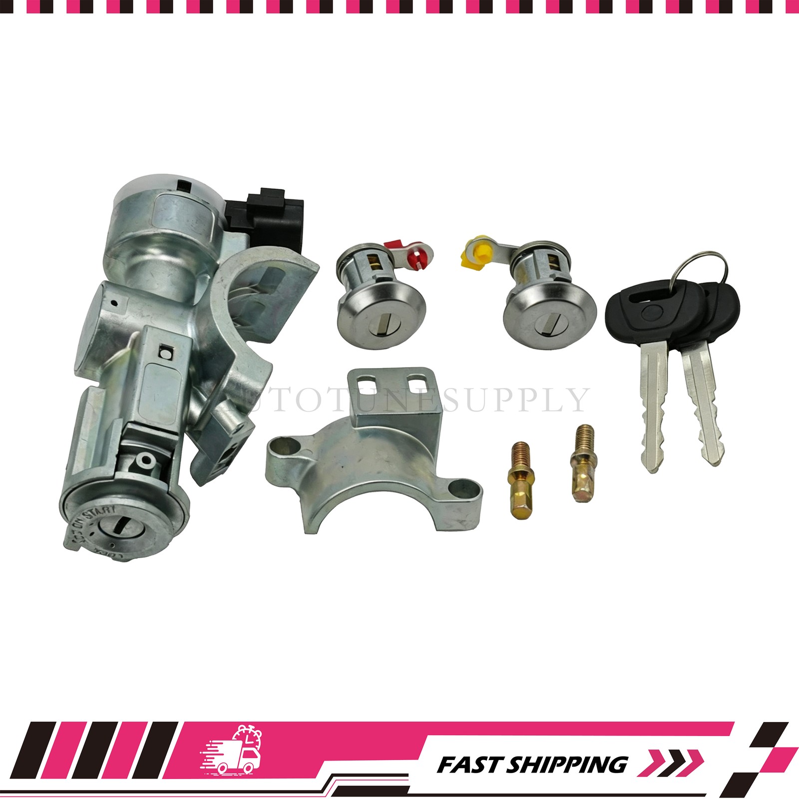 Door Lock & Ignition Cylinder Set Fit For Hino 145 165 185 238 258 268 338 US