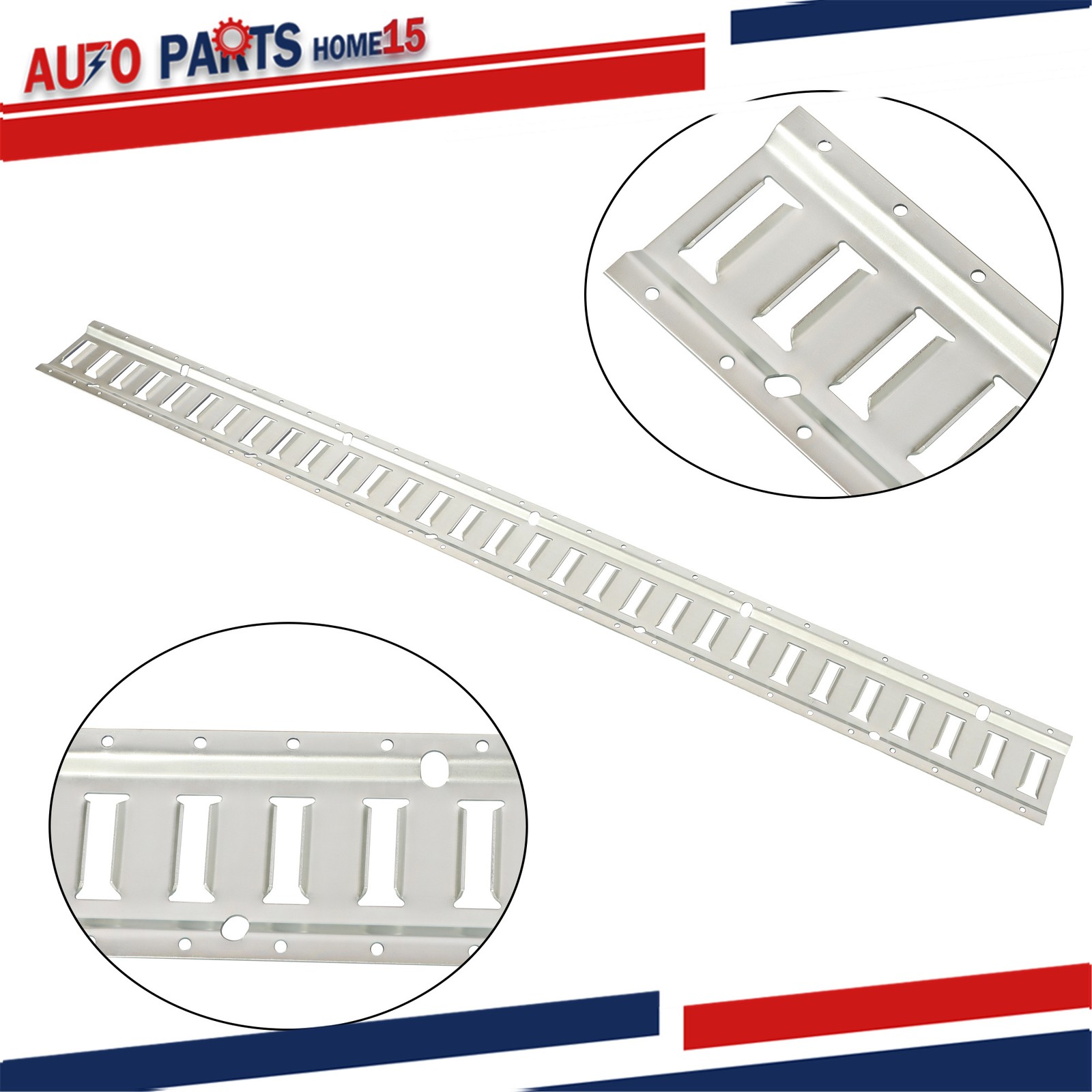 Silver 32 Pack 5 Foot E Track Rail Kit Zinc Plated For Cargo Trailers Trucks Van