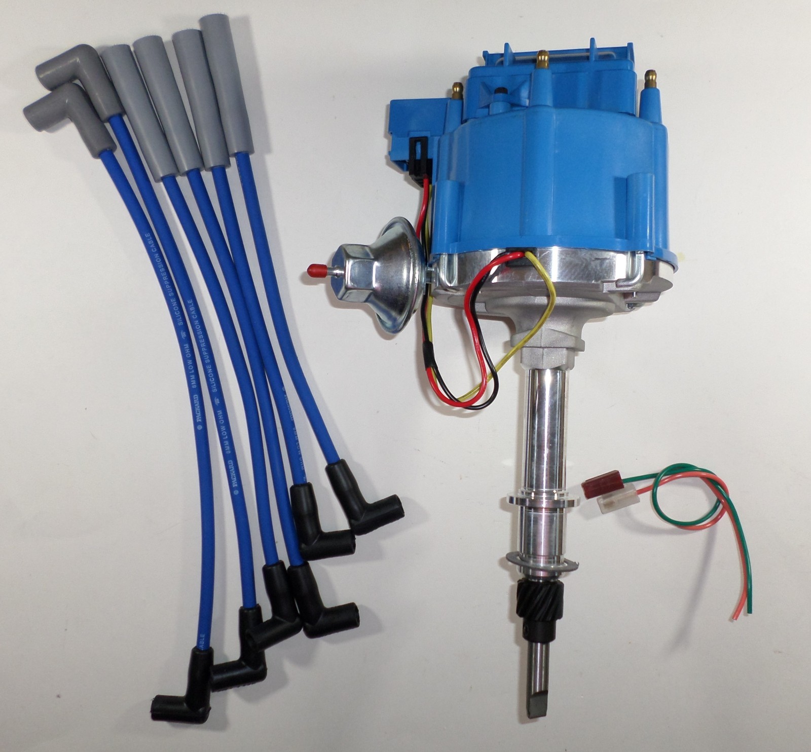 6 CYLINDER HEI DISTRIBUTOR for AMC JEEP INLINE 6 232 258 + BLUE WIRES CJ5 USA