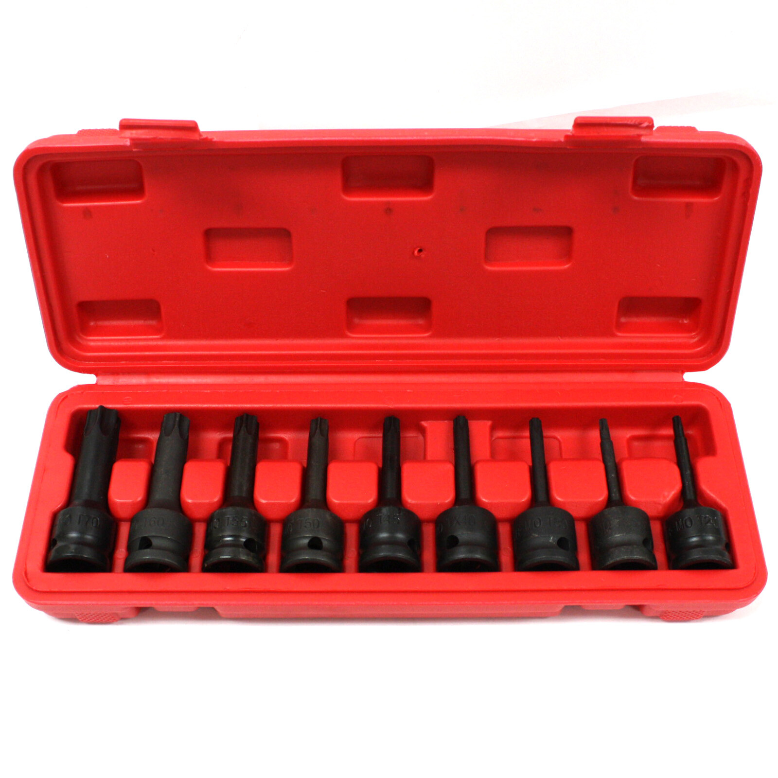 9 pcs 1/2″ Impact Bit Socket Set T-Star T20 T70 T60 T55 T50 T45 TX40 T30 T25 T2