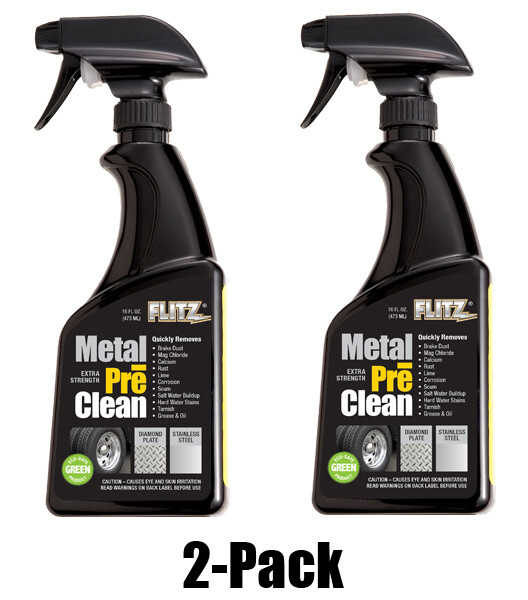 FLITZ All Metal Pre Clean 16oz/473ml TWO PACK AL01706 (SEE VIDEO)