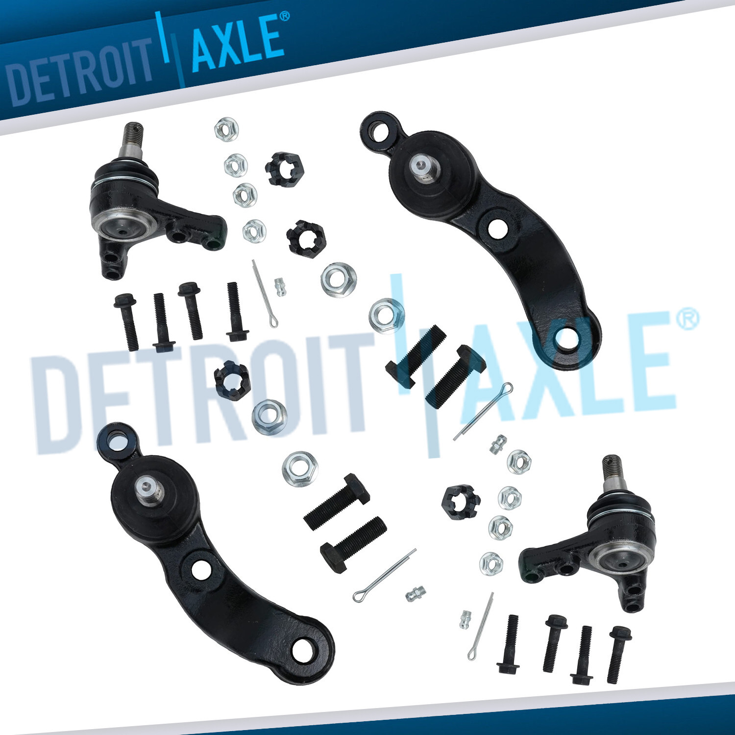 RWD Front Upper Lower Ball Joints for 1995 – 2004 Toyota Tacoma 2-Wheel Drive