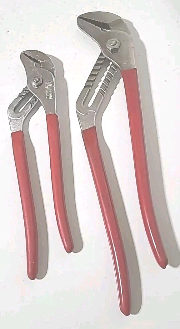 Blue Point Adjustable Pliers. HL116P, HL112P. USA MADE EUC Red Handles Tools