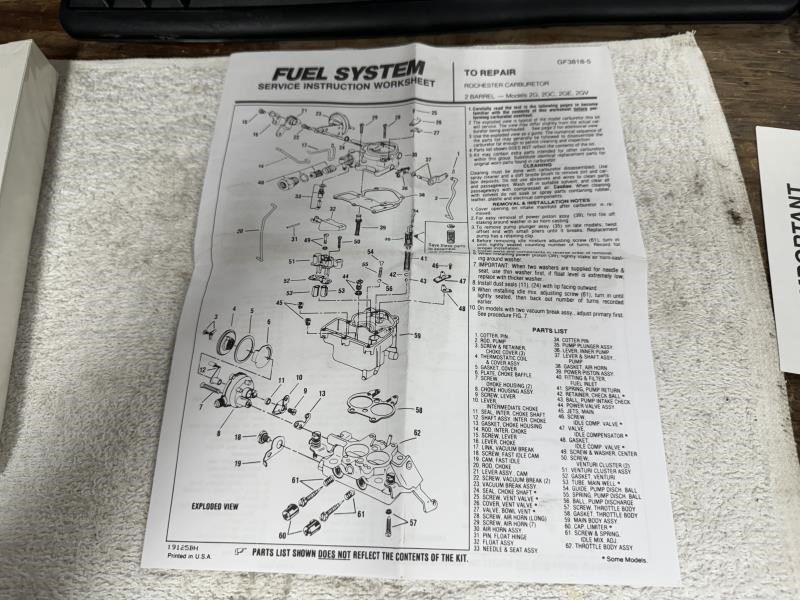 TGMC1500 1978 Carburetor 18995