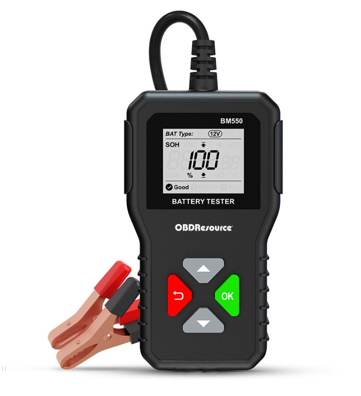 6/12/24V Car Battery Tester Analyzer Cranking Charging Test CCA100~2000 2-220AH