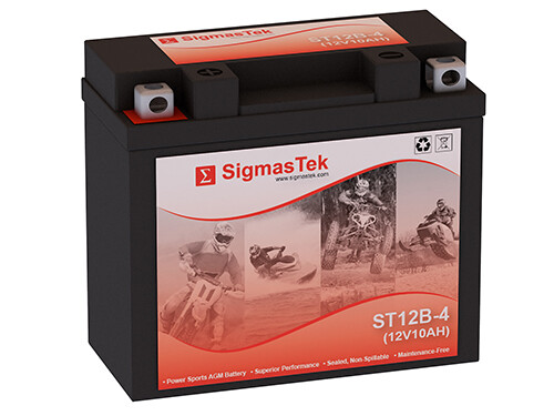 SigmasTek Battery Replacement for Yamaha 650CC XVS650 V-Star (All), 1998-2016